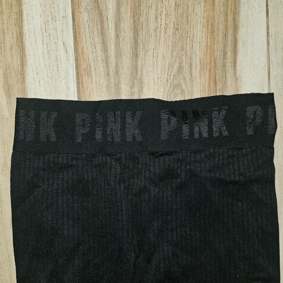 PINK Black Leggings - Picture 4 of 8